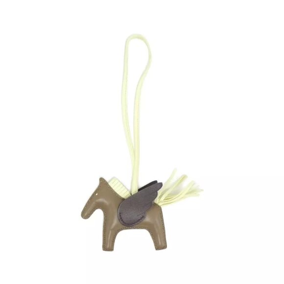 Authentic HERMES Rodeo Pegasus Bag Charm PM 083010CA #260-007-051-5169 - Picture 1 of 5